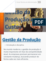 Gestão Da Produção e Custos -SENAI -Aula 01 à 20