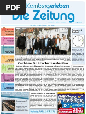 Badcamberg Erleben Kw 12 26 03 2010 Die Zeitung Als E Paper Pdf