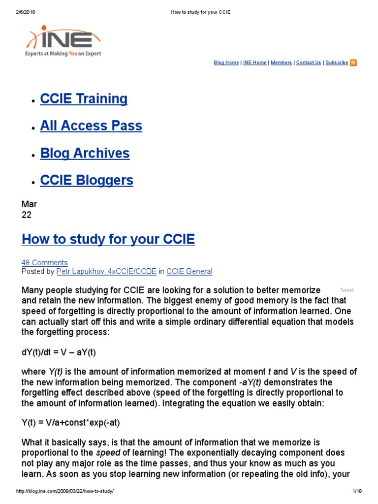 How To Study For Your Ccie Download Free Pdf Computing Internet