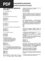 Questões de Conhecimento Específico