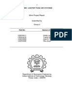 Minor Project Report: Lighter Than Air Systems