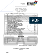 2 Resultado Do Sorteio - Turma Vespertino 3 e 5