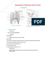 Teknik Pemeriksaan Sternum Dan Costae