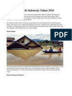 Artikel Banjir Di Indonesia Tahun 2016