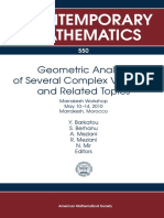 Complex Geometry Analysis Variables