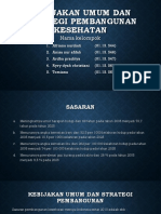 Kebijakan Umum Dan Strategi Pembangunan Kesehatan