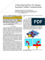 Beam Steerable Microstrip Fed Bow Tie Antenna