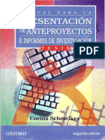 Manual para La Presentación de Anteproyectos e Informes de Investigación - Corina Schmelkes