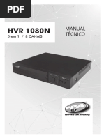 Manual Técnico HVR 1080N 8 Canais 5 Em 1