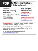 Download Dan S Kennedy - 63 Killer Marketing Strategies 1 by Christopher Kttner SN37089096 doc pdf