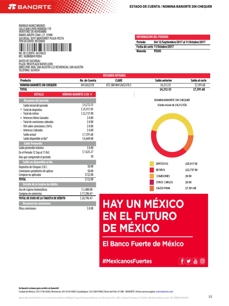 ᐈ Estado de Cuenta Banorte 【cómo Consultarlo, Imprimirlo y MÁS】