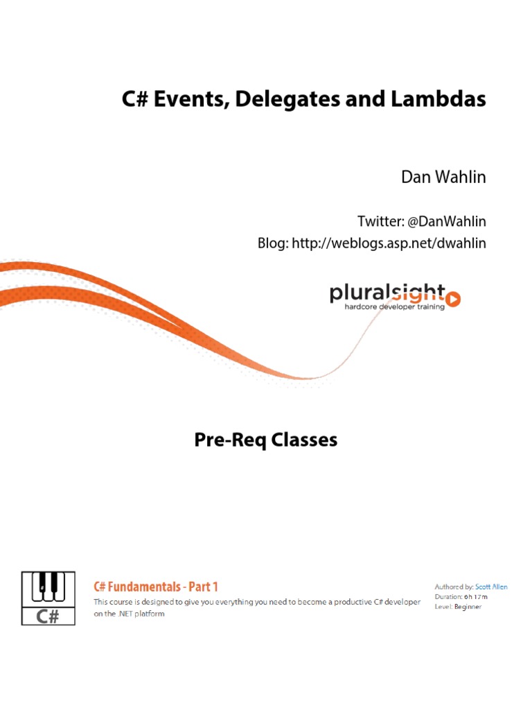 1 Csharp Events Delegates m1 Slides | PDF | Information Technology ...