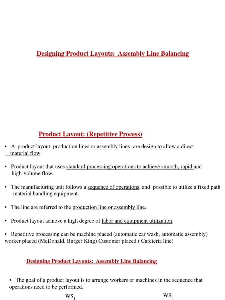 Assembly Line Balancing PDF Industries Computing And Information