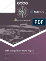 MRP Comparison White Paper:: Microsoft Dynamics AX, Netsuite, Odoo & SAP Business One