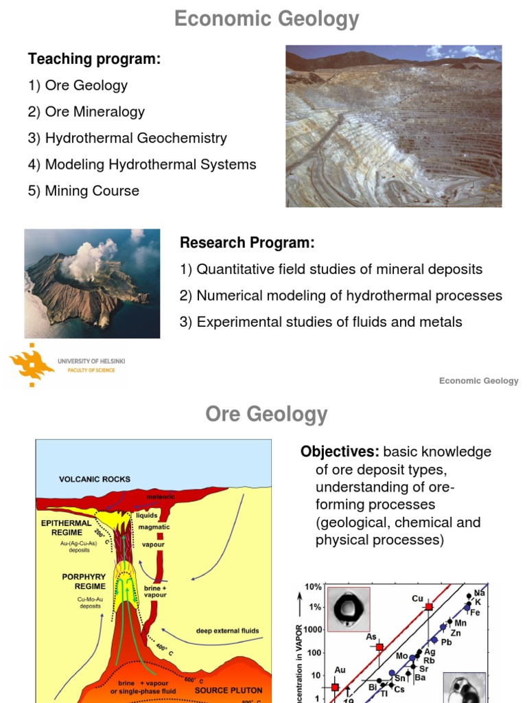 Teaching Program:: Economic Geology | PDF