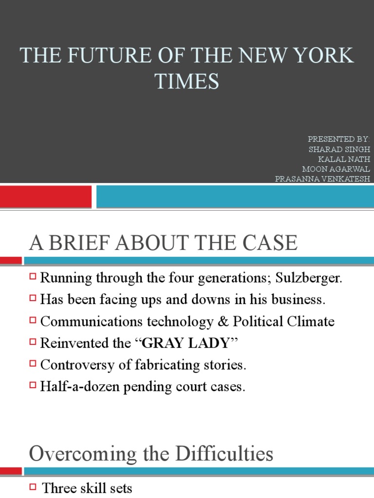 The Future of The New York Times | PDF