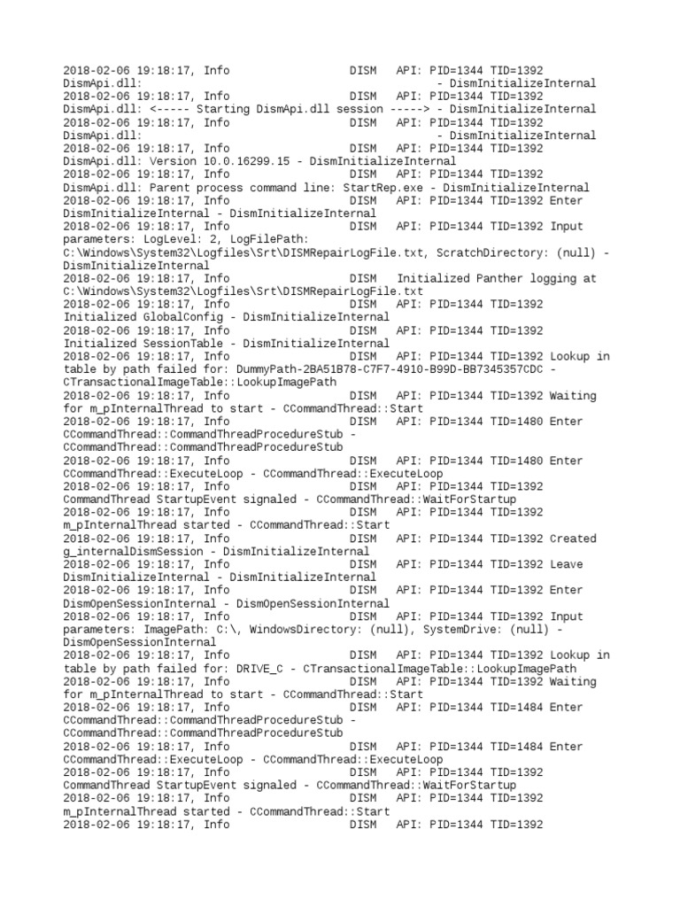 Dism Repair Log File | PDF | Windows Registry | Computing Platforms