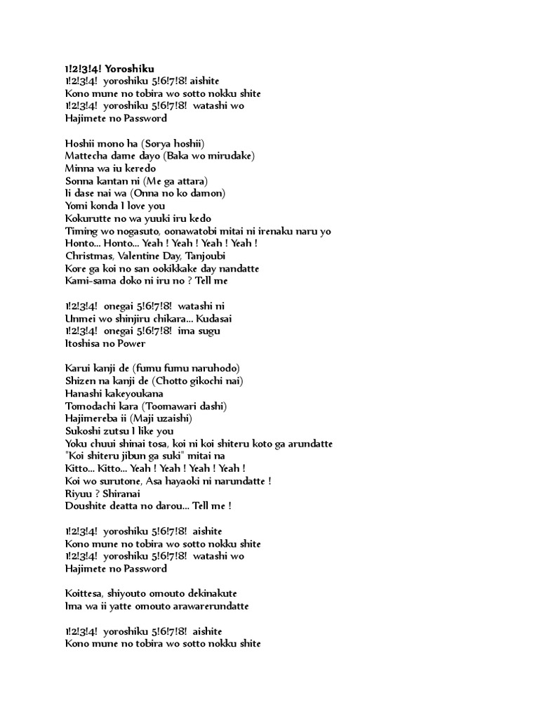 Lyrics 48ske Pdf Leisure