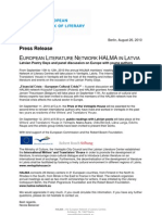 Press Release Halma Ventspils Engl