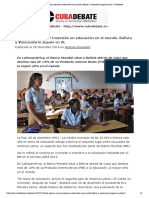 20141228_Cuba tiene la mayor inversión en educación en el mundo