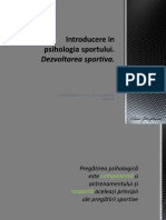 Introducere in Psihologia Sportului - Curs (20 Ore) SNA