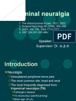 Trigeminal neuralgia: Speaker: R2 楊芝琳 Supervisor: Dr. 林嘉祥