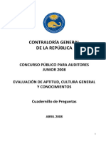 Examen Concurso2008 1 Contraloria PDF