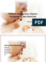 Psikotik Postpartum,Depresi Postpartum, Dan Homicide