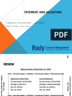 The Income Statement and Adjusting Entries: Financial Accounting - Lecture 2