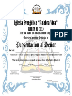 Certificado de Presentacion Dedicacion