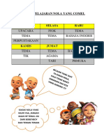 Jadwal Pelajaran Nola Yang Comel