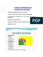 Peligros y Riesgos en Alturas