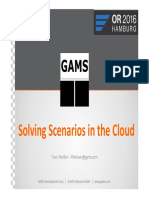 GAMS - Solving Scenarios in The Cloud