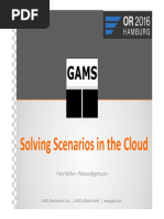 GAMS - Solving Scenarios in the Cloud