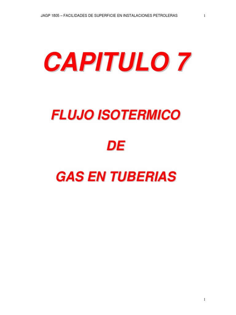 Flujo de Gas en Tuberías Petroleras | PDF | Gases | Transporte