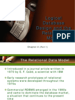 Logical Database Design and The Relational Model: (Part 1)