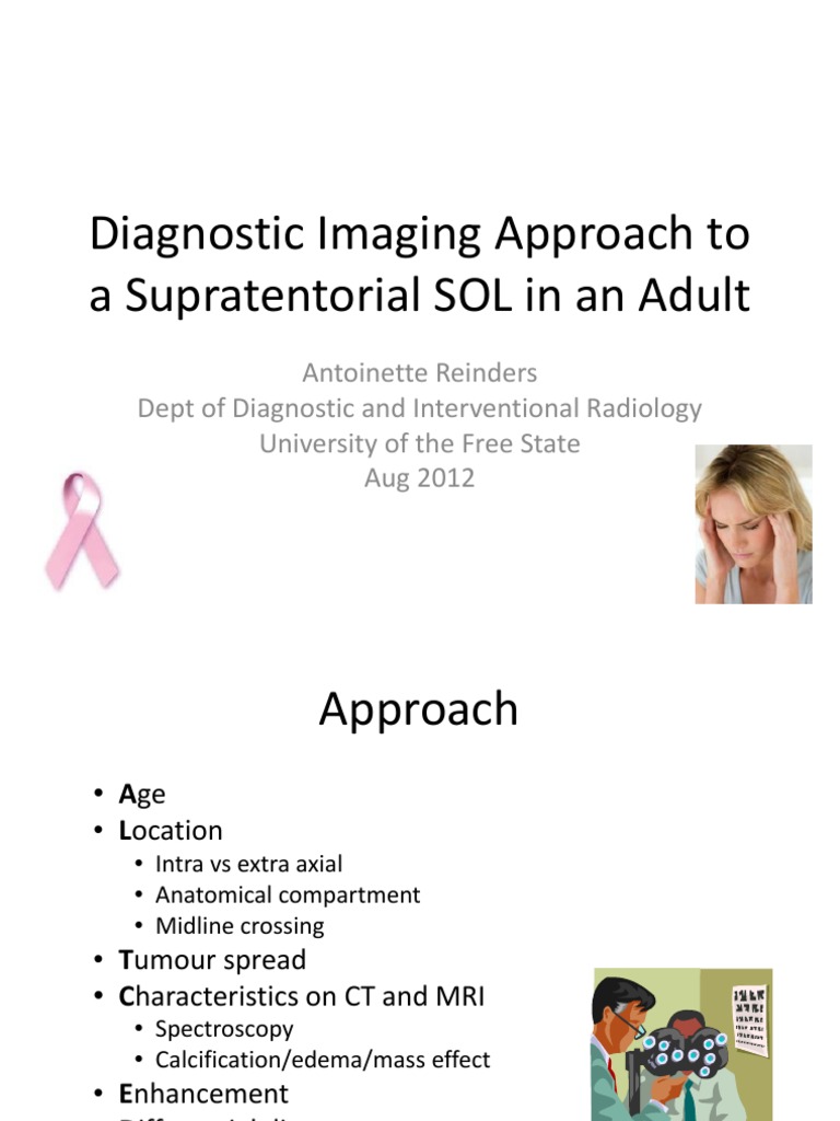 Supratentorial SOL Imaging Approaches | PDF | Brain Tumor | Glioma