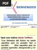 El Proceso de Transformación Curricular en Educación Media