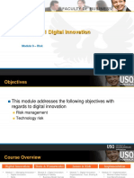 CIS 8011 Module 9 Digital Innovation Technology Risk