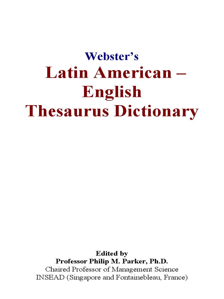 Philip M. Parker] Websters Latin American | Idioma inglÃ©s ... - 