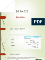 Datos Simples Booleanos