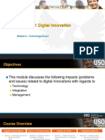 CIS 8011 Module 8 Digital Innovation Issues Technology Issues