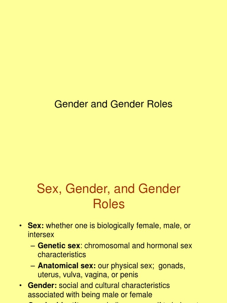 Gender and Gender Roles | PDF | Gender Role | Gender Identity