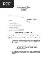 SAMPLE Answer With Counterclaim