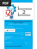 Proposal For Organizing and Conducting A Practical Workshop On Robotics & Automation