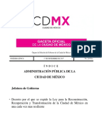 Ley para La Reconstrucción de La Vivienda Del DF 2017