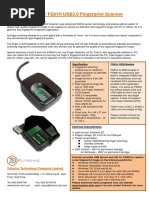 Futronic's FS80H / FS81H USB2.0 Fingerprint Scanner: Major Features and Benefit