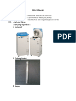 Percobaan I Pembuatan Medium Dan Sterilisasi