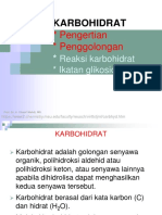 Karbohidrat: Pengertian, Penggolongan, dan Reaksi