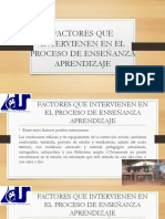 Factores Que Intervienen en El Proceso de Enseñanza